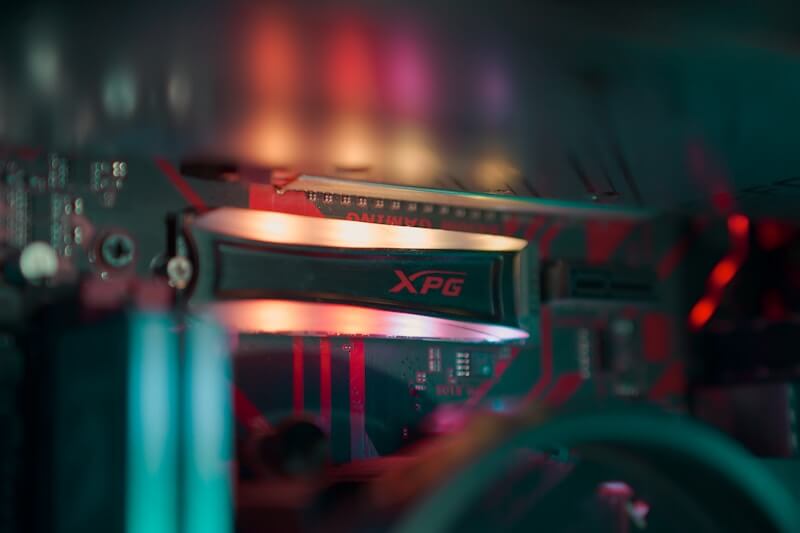 a close up view of a computer processor